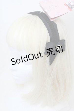 画像: m petit by misako / NINA'sコラボ AM*NIフラワーカチューシャ  黒 S-25-11-28-1008-LO-AC-AS-ZS