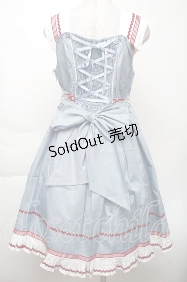 画像2: BABY,THE STARS SHINE BRIGHT / Love and Cherish youジャンパースカート  サックス S-25-11-28-1041-BA-OP-HR-ZS (2)