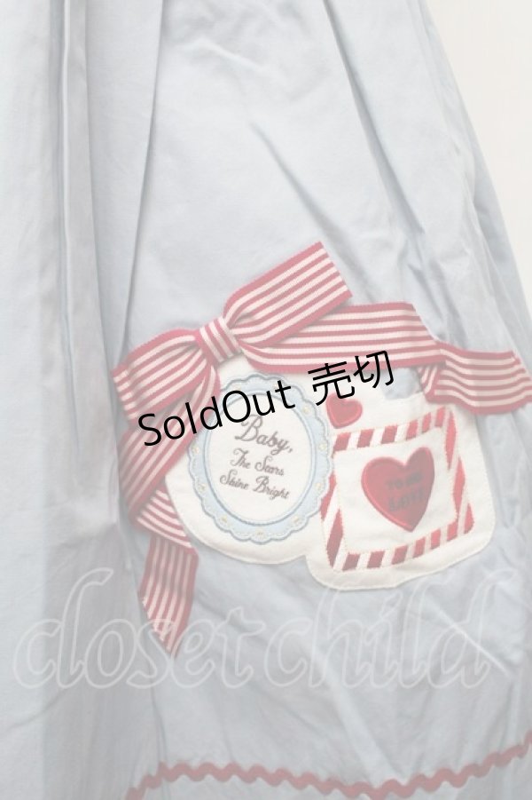 画像3: BABY,THE STARS SHINE BRIGHT / Love and Cherish youジャンパースカート  サックス S-25-11-28-1041-BA-OP-HR-ZS (3)