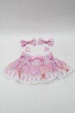 画像1: BABY,THE STARS SHINE BRIGHT / Sweetheart Parfaiteria柄くみゃちゃんジャンパースカート  ピンク S-25-11-28-011-BA-JA-AS-ZS (1)
