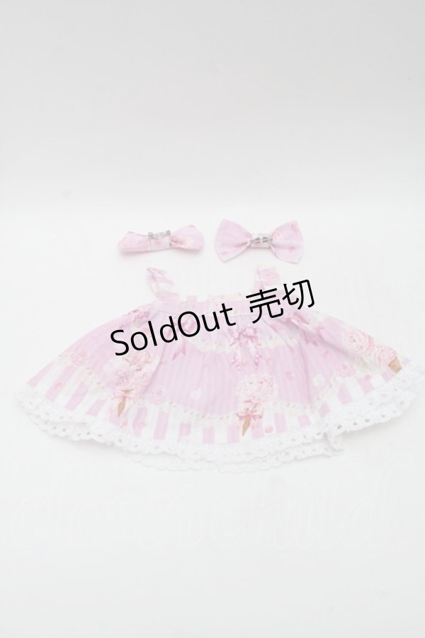 画像2: BABY,THE STARS SHINE BRIGHT / Sweetheart Parfaiteria柄くみゃちゃんジャンパースカート  ピンク S-25-11-28-011-BA-JA-AS-ZS (2)