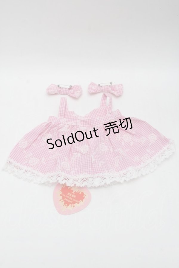 画像2: BABY,THE STARS SHINE BRIGHT / ミラベル〜Rosy Memory〜くみゃちゃんジャンパースカート  ピンク S-25-11-28-012-BA-AC-AS-ZS (2)