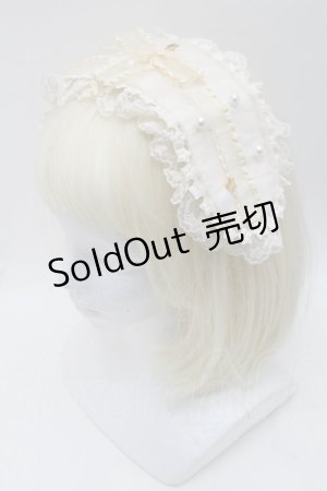 画像: Angelic Pretty / 賛美の星々と祈りの天使達ヘッドドレス  オフ S-25-11-28-016-AP-AC-AS-ZS