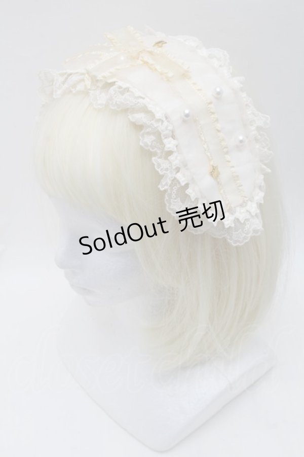 画像1: Angelic Pretty / 賛美の星々と祈りの天使達ヘッドドレス  オフ S-25-11-28-016-AP-AC-AS-ZS (1)