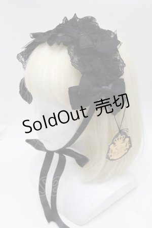 画像: ALICE and the PIRATES / ビブリオフィリアヘッドドレス  黒 S-25-11-28-017-PA-AC-AS-ZS