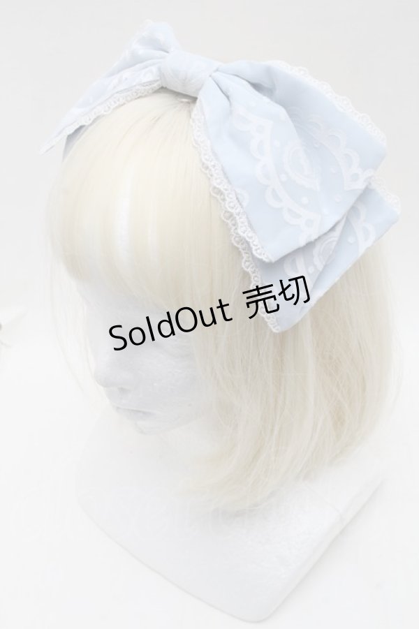 画像1: Angelic Pretty / Lacy Heart Gardenカチューシャ  サックス S-25-11-28-020-AP-AC-AS-ZS (1)