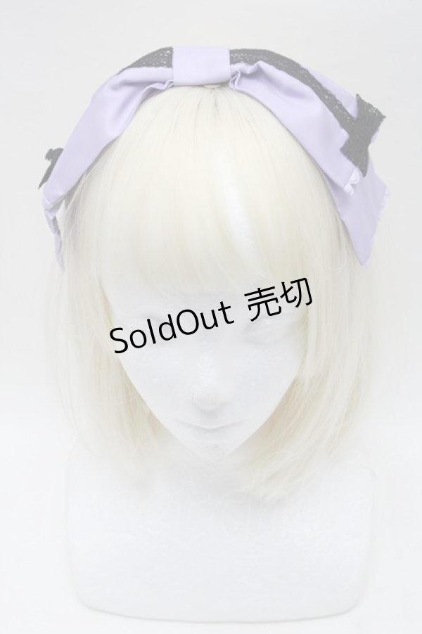 画像2: Angelic Pretty / Mademoiselle de Parisカチューシャ  ラベンダー S-25-11-28-021-AP-AC-AS-ZS (2)