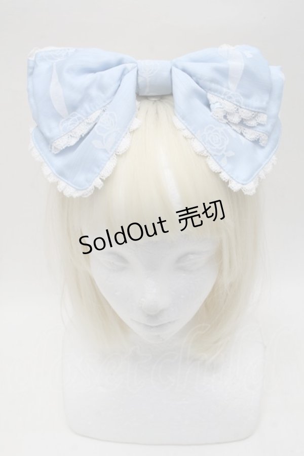 画像2: BABY,THE STARS SHINE BRIGHT / Sugar Rose Tea Timeプリントカチューシャ  サックス S-25-11-28-022-BA-AC-AS-ZS (2)