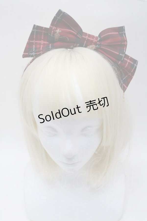 画像2: Angelic Pretty / British Bearカチューシャ  赤 S-25-11-28-025-AP-AC-AS-ZS (2)