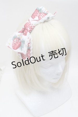 画像: Angelic Pretty / Strawberry Dollカチューシャ  白 S-25-11-28-028-AP-AC-AS-ZS