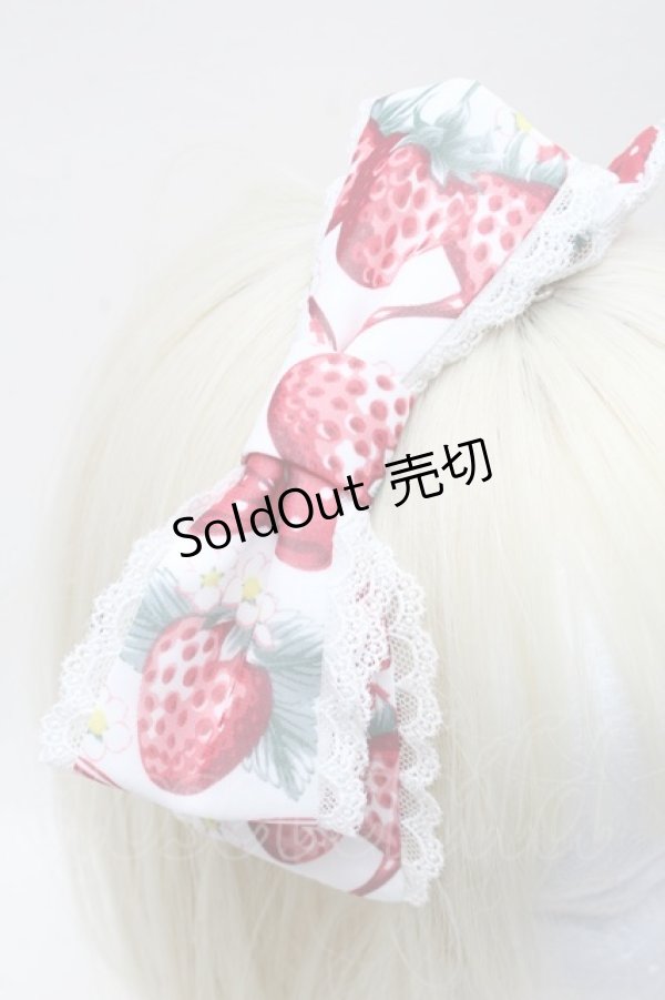 画像3: Angelic Pretty / Strawberry Dollカチューシャ  白 S-25-11-28-028-AP-AC-AS-ZS (3)