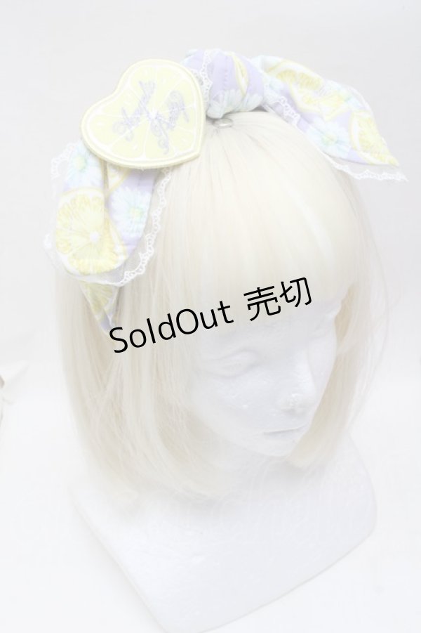 画像1: Angelic Pretty / Lemonade Floatカチューシャ  ラベンダー S-25-11-28-030-AP-AC-AS-ZS (1)