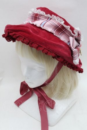 画像: BABY,THE STARS SHINE BRIGHT / Mary Stuart別珍＆タータンチェックハット  赤 S-25-11-28-033-BA-SK-AS-ZS