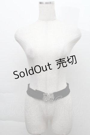 画像: axes femme / ゴムベルト  黒 S-25-11-28-037-AX-BL-AS-ZS