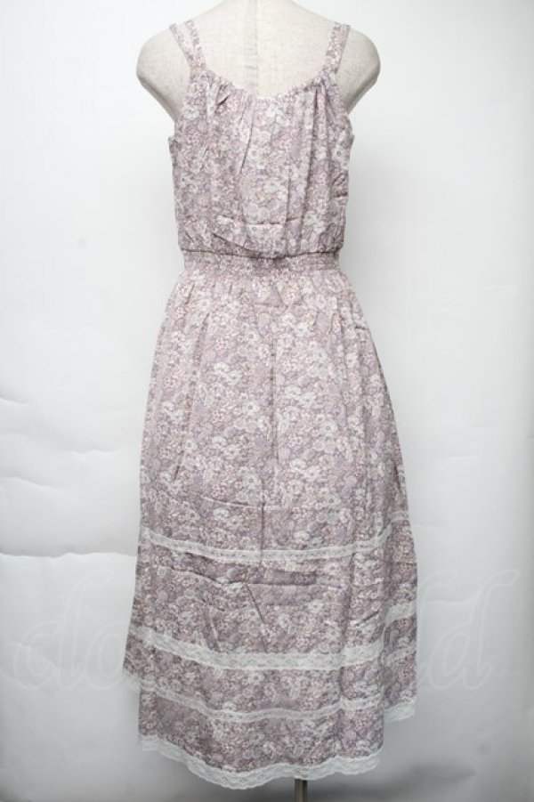 画像2: axes femme / 小花柄キャミワンピース  ラベンダー S-25-11-30-039-AX-OP-HR-ZS (2)