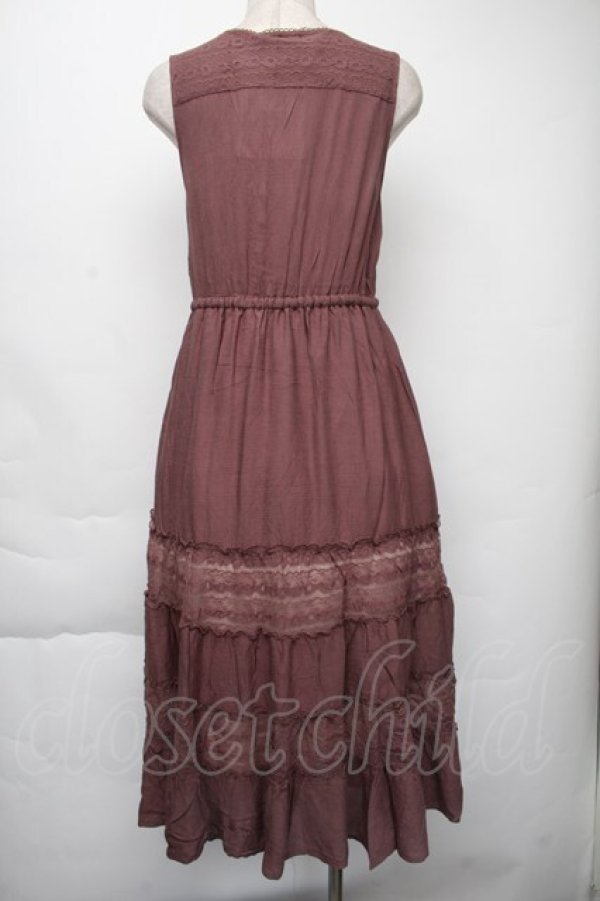 画像2: axes femme / ティアードワンピ  チャ S-25-11-30-043-AX-OP-HR-ZS (2)