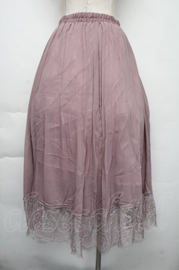 画像2: axes femme / 楊柳プリーツロングスカート  ピンク S-25-11-30-047-AX-SK-HR-ZS (2)