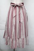 画像1: axes femme / 先染マルチストライプスカート  アカ S-25-11-30-048-AX-SK-AS-ZS (1)
