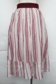 画像2: axes femme / 先染マルチストライプスカート  アカ S-25-11-30-048-AX-SK-AS-ZS (2)