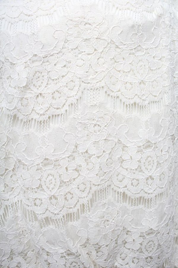 画像3: axes femme / 総レースキャンディ袖プルオーバー  キナリ S-25-11-30-006-AX-BL-HR-ZS (3)