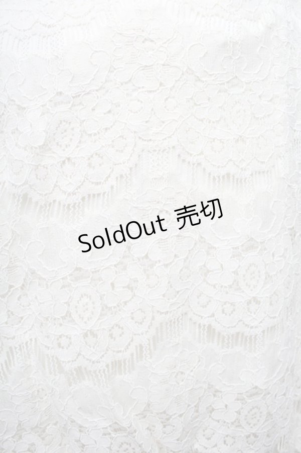 画像3: axes femme / 総レースキャンディ袖プルオーバー  キナリ S-25-11-30-006-AX-BL-HR-ZS (3)