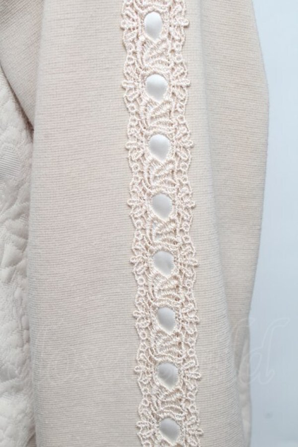 画像3: axes femme / ジャカード織ブルゾン  ベージュ S-25-11-30-009-AX-TO-HR-ZS (3)