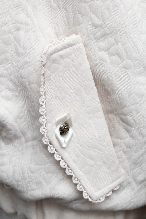 画像5: axes femme / ジャカード織ブルゾン  ベージュ S-25-11-30-009-AX-TO-HR-ZS (5)