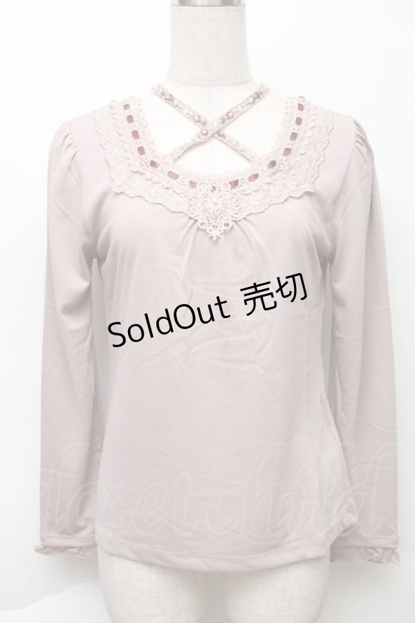 画像1: axes femme / クロスストラップインナー  ピンク S-25-11-30-002-AX-TO-HR-ZS (1)