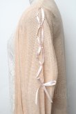 画像3: axes femme / レース重ねニットカーディガン  ベージュ S-25-11-30-010-AX-TO-HR-ZS (3)