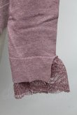 画像3: axes femme / 配色ボータイハイゲージニット  パープル S-25-11-30-014-AX-TO-HR-ZS (3)