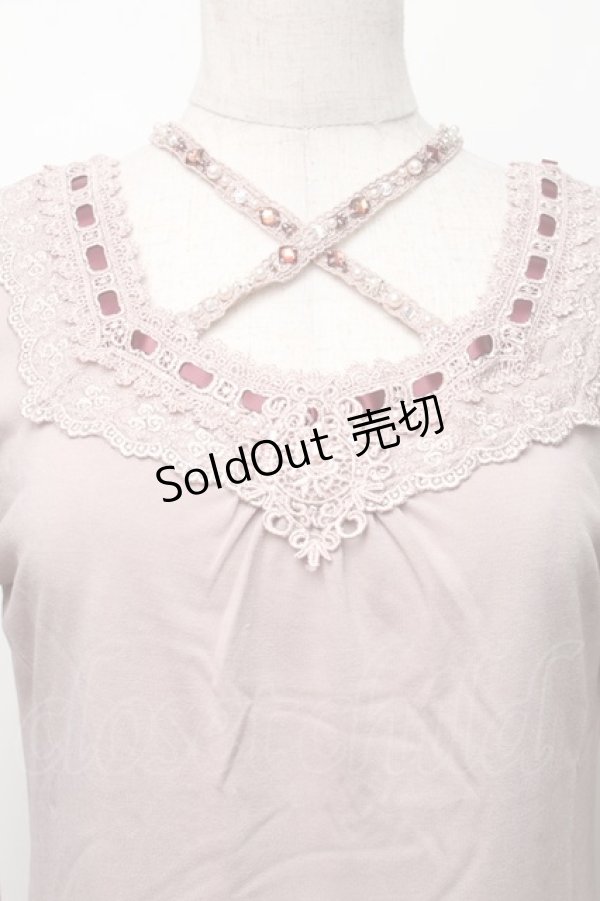 画像3: axes femme / クロスストラップインナー  ピンク S-25-11-30-002-AX-TO-HR-ZS (3)