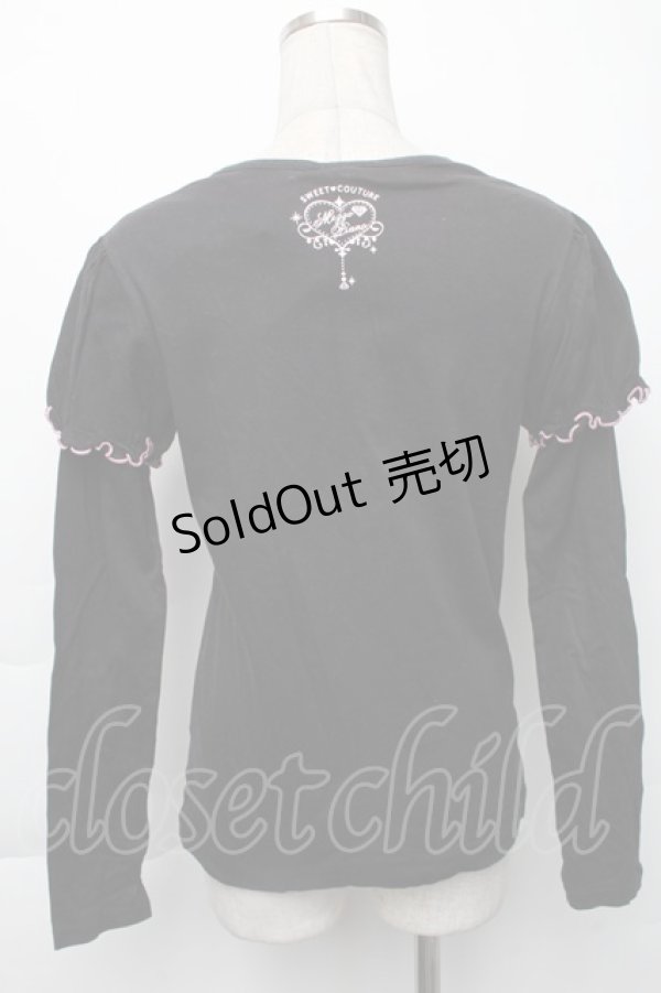 画像2: LOLITA / プリントカットソー  黒ｘピンク S-25-11-30-020-LO-BG-HR-ZS (2)