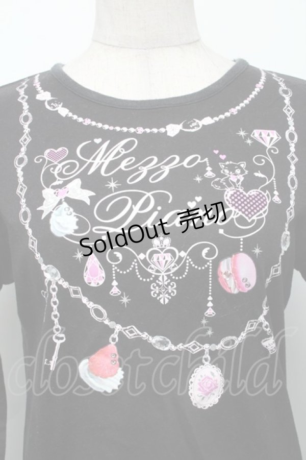 画像3: LOLITA / プリントカットソー  黒ｘピンク S-25-11-30-020-LO-BG-HR-ZS (3)