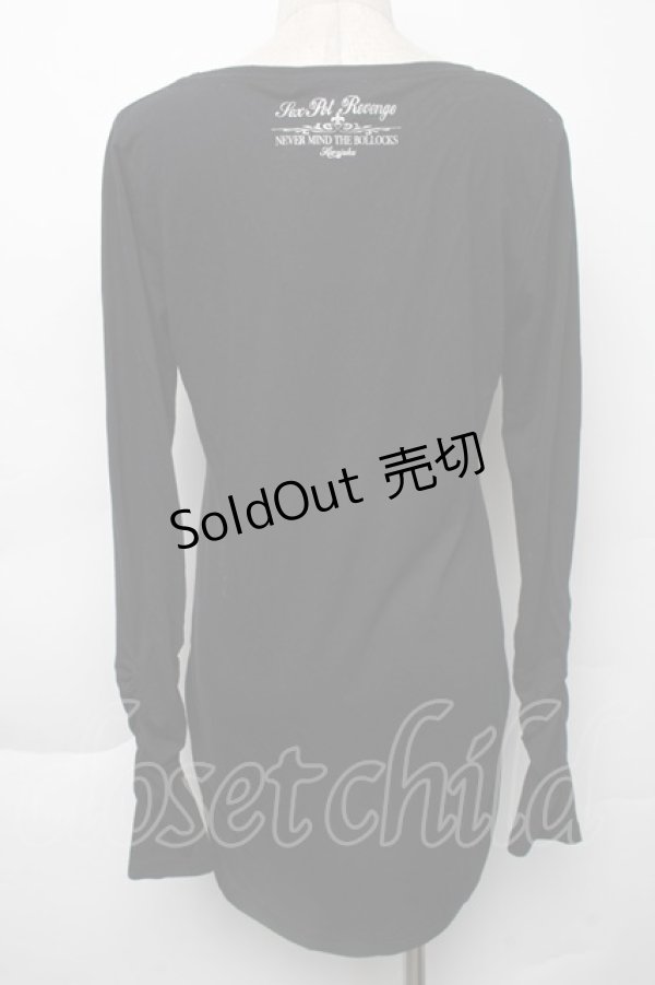 画像2: SEX POT ReVeNGe / 天使プリントカットソー S 黒 S-25-11-30-021-SP-TS-HR-ZS (2)