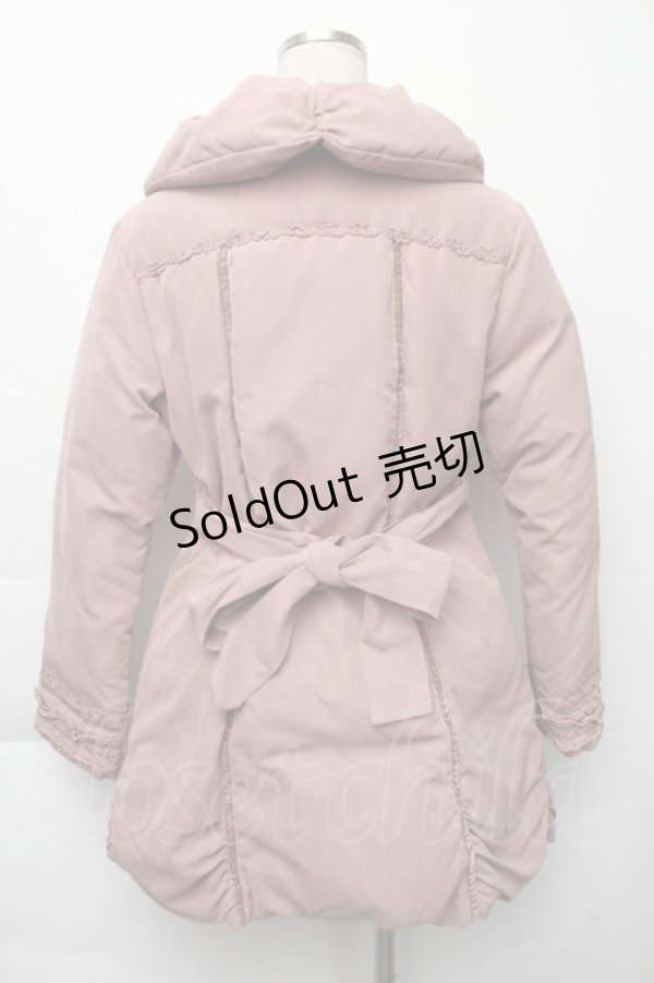画像2: axes femme / レース使いダウン  ピンク S-25-11-30-023-AX-CO-HR-ZS (2)