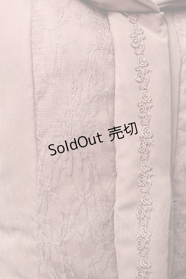 画像3: axes femme / レース使いダウン  ピンク S-25-11-30-023-AX-CO-HR-ZS (3)