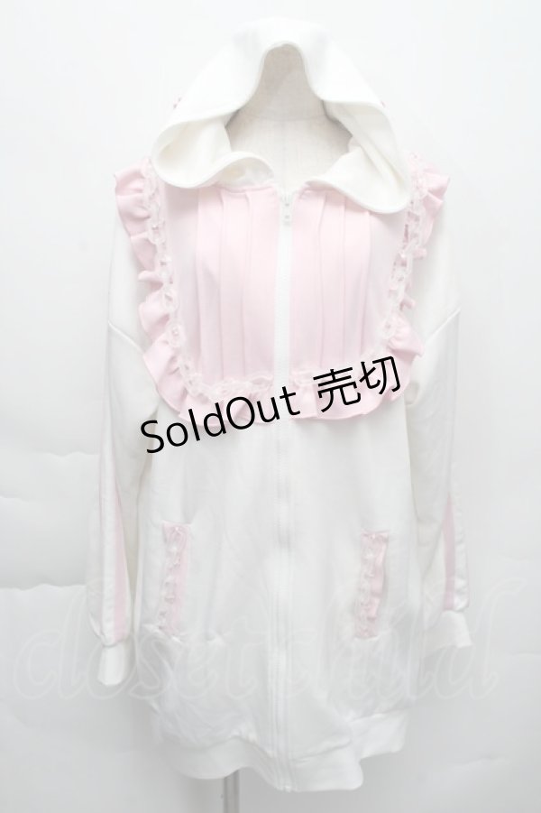 画像1: Jamie エーエヌケー / うさちゃんジャージ  ピンクｘ白 S-25-11-30-026-LO-TO-HR-ZS (1)