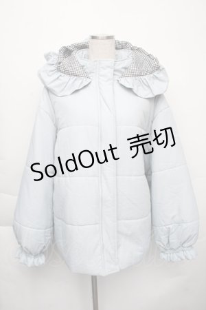 画像: Whinny / 爆リボンわたあめアウター  サックス S-25-11-30-028-PU-CO-HR-ZS