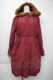 画像1: axes femme / フロント刺繍モッズコート  赤 S-25-11-30-034-AX-CO-HR-ZS (1)