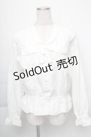 画像: 【SALE】PINK HOUSE / サイドポケットブラウス  白 S-25-12-01-004-LO-BL-SA-ZT136