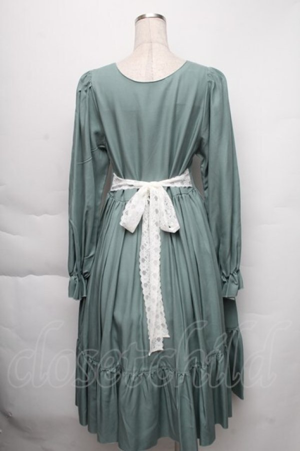 画像2: HirokoTokumine / アリアンヌワンピース  グリーン S-25-12-01-032-LO-OP-AS-ZS (2)