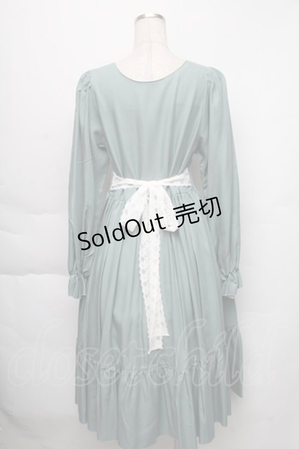 画像2: HirokoTokumine / アリアンヌワンピース  グリーン S-25-12-01-032-LO-OP-AS-ZS (2)