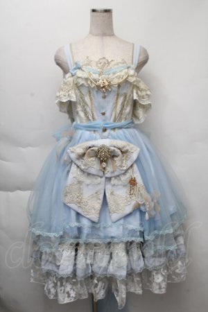 画像: NINEODES / Spring In The Garden ジャンパースカートセット  サックス S-25-12-01-035-LO-OP-IG-ZT038