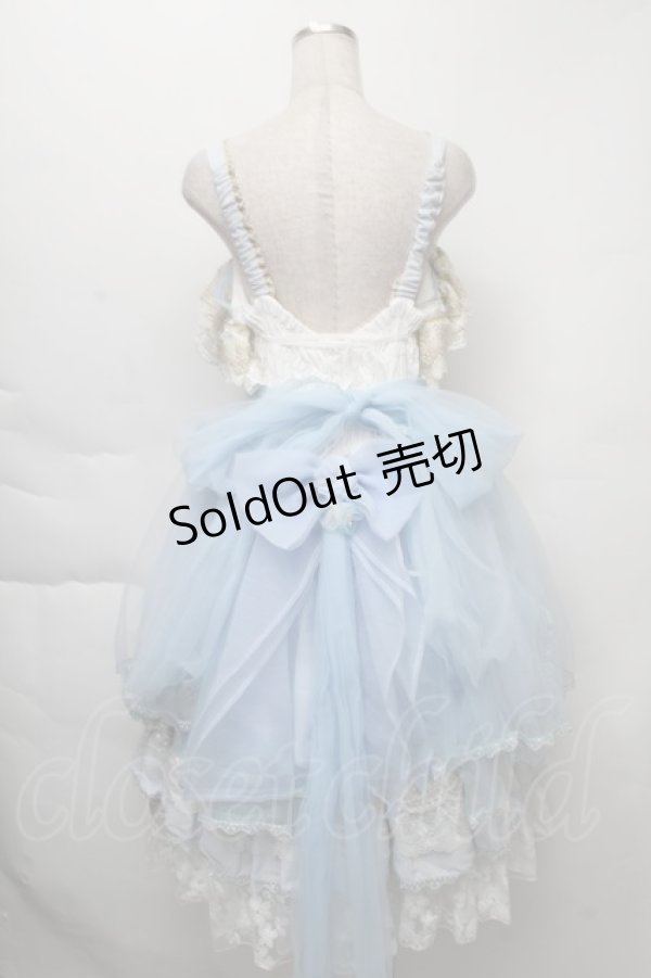 画像2: NINEODES / Spring In The Garden ジャンパースカートセット  サックス S-25-12-01-035-LO-OP-IG-ZT038 (2)