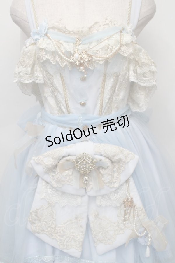 画像3: NINEODES / Spring In The Garden ジャンパースカートセット  サックス S-25-12-01-035-LO-OP-IG-ZT038 (3)