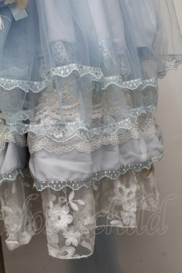 画像5: NINEODES / Spring In The Garden ジャンパースカートセット  サックス S-25-12-01-035-LO-OP-IG-ZT038 (5)