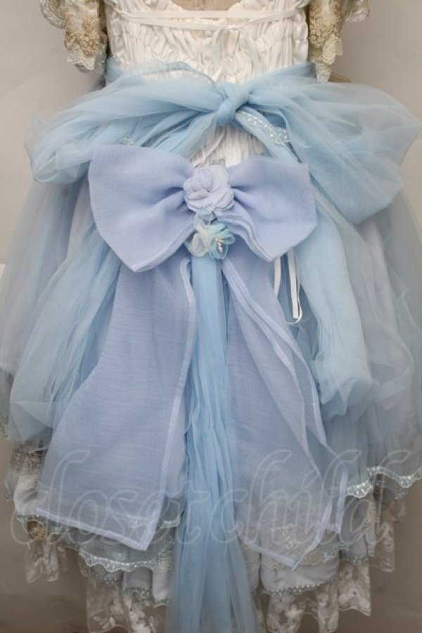 画像6: NINEODES / Spring In The Garden ジャンパースカートセット  サックス S-25-12-01-035-LO-OP-IG-ZT038 (6)