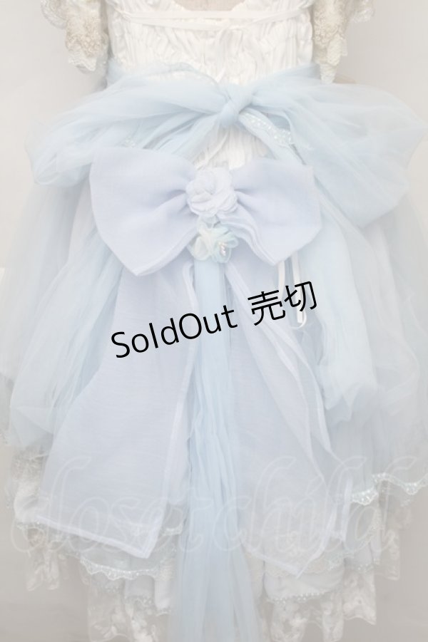 画像6: NINEODES / Spring In The Garden ジャンパースカートセット  サックス S-25-12-01-035-LO-OP-IG-ZT038 (6)