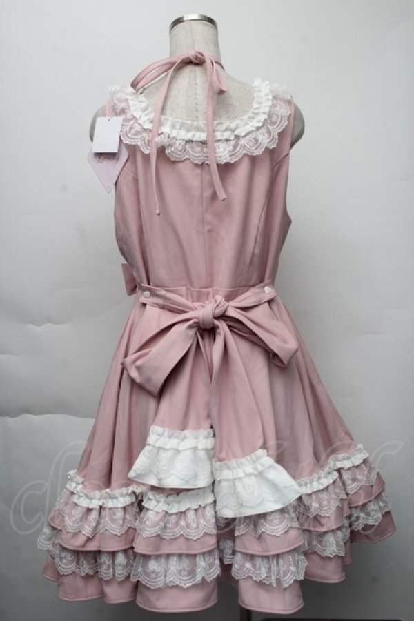 画像2: DearMyLoveEmily / ミルフィーユフリルジャンパースカート LL ピンク S-25-12-01-039-LO-OP-HR-ZS (2)