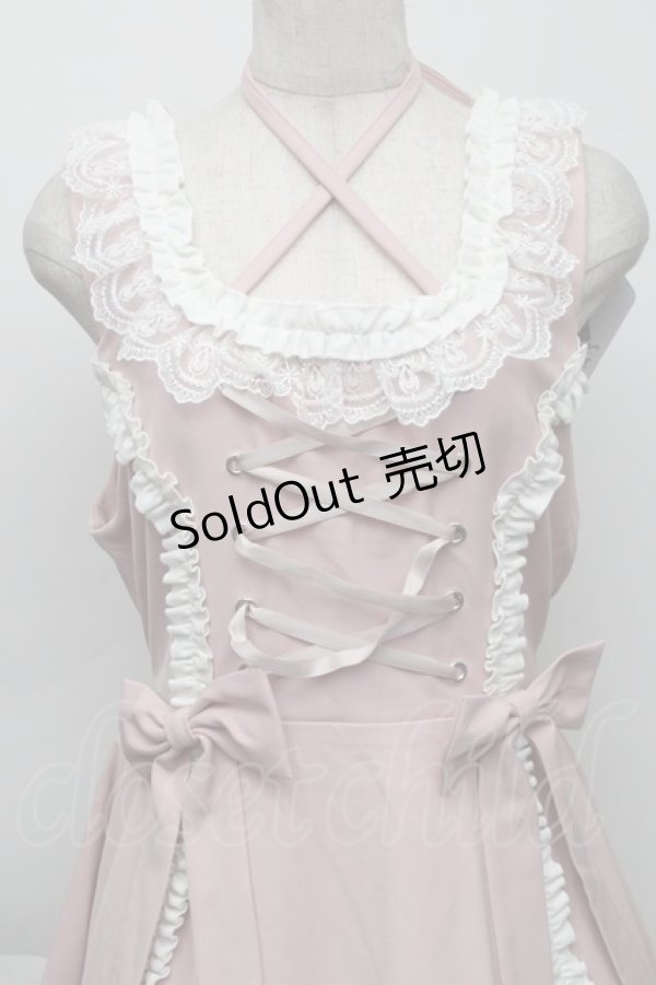 画像3: DearMyLoveEmily / ミルフィーユフリルジャンパースカート LL ピンク S-25-12-01-039-LO-OP-HR-ZS (3)